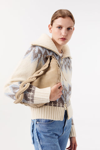 JACQUARD-PATTERN CARDIGAN
