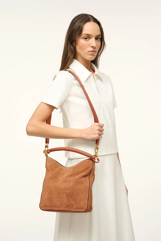 STAUD | MEL BAG TAN SUEDE