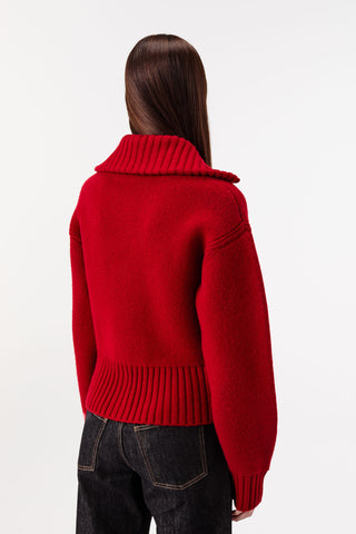 CARDIGAN WITH CHAIN-BUTTON FASTENING