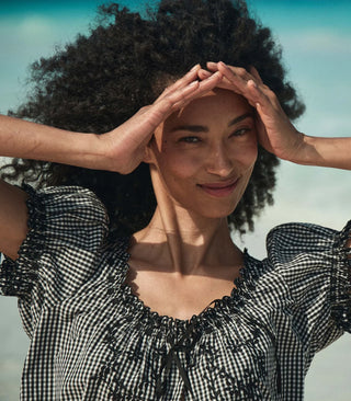 NERA TOP - GINGHAM