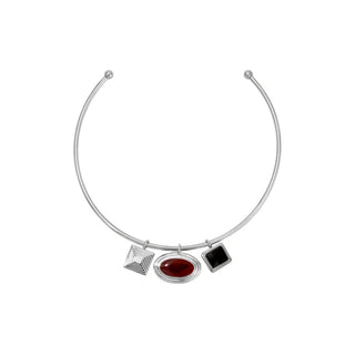 SOLENE CHOKER SET - SILVER