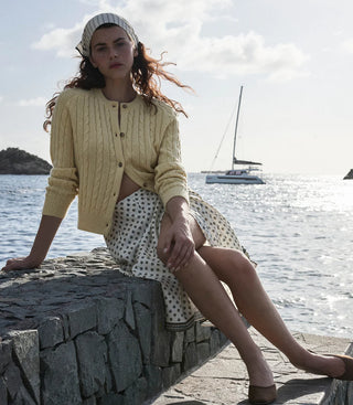 DÔEN | PENROSE CARDIGAN - LEMON