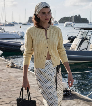 DÔEN | PENROSE CARDIGAN - LEMON