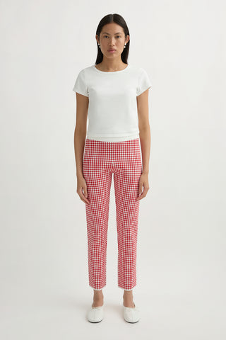 MICAH PANT - RED GINGHAM