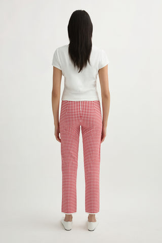 MICAH PANT - RED GINGHAM