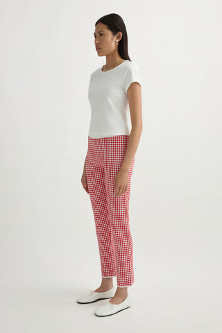 MICAH PANT - RED GINGHAM