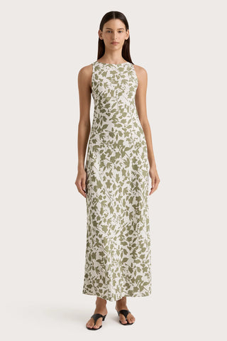 FAITHFULL | SILYA MIDI DRESS POPLAR SAGE