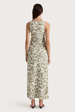 FAITHFULL | SILYA MIDI DRESS POPLAR SAGE