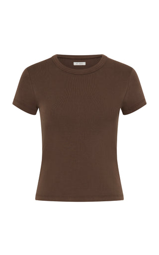 ORGANIC COTTON BABY TEE - FUDGE