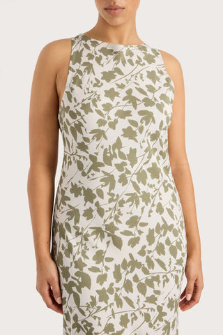 FAITHFULL | SILYA MIDI DRESS POPLAR SAGE