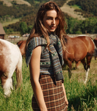 SASKIA SKIRT - CORNWALL PLAID