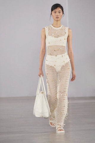 CORALIA KNIT CHARMED MIDI DRESS