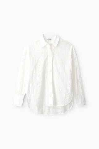 STAUD | COLTON TOP - WHITE EYELET
