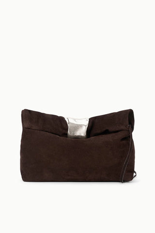 CUFF CLUTCH - ESPRESSO SUEDE