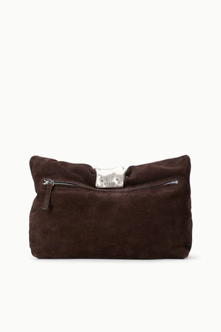 CUFF CLUTCH - ESPRESSO SUEDE