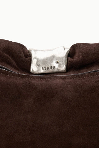 CUFF CLUTCH - ESPRESSO SUEDE