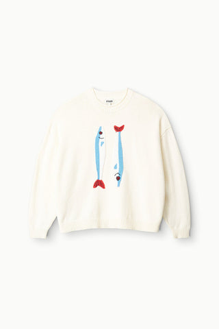STAUD | GIADA SWEATER PIER IVORY