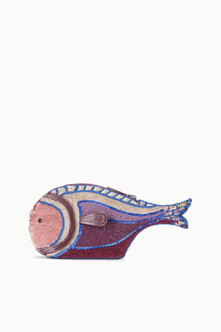 PESCE BEADED CLUTCH - ULTRAVIOLET