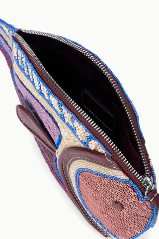 PESCE BEADED CLUTCH - ULTRAVIOLET