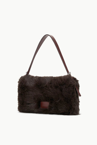 STAUD | HARLOW BAG FAUX FUR BAG -  ESPRESSO