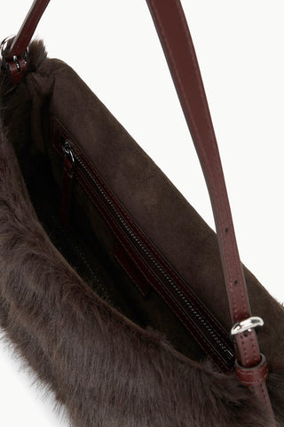 STAUD | HARLOW BAG FAUX FUR BAG -  ESPRESSO