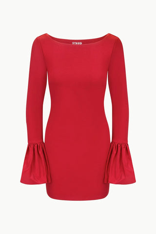 STAUD | HAWTHORNE DRESS - ROUGE