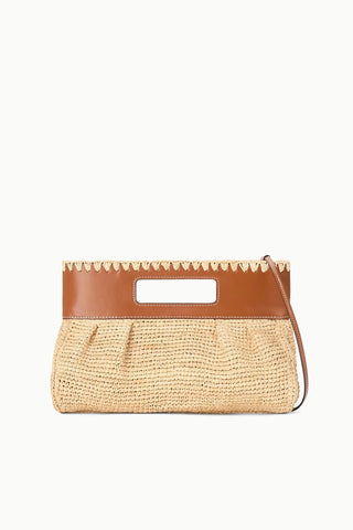 STAUD | LENA CLUTCH NATURAL TAN