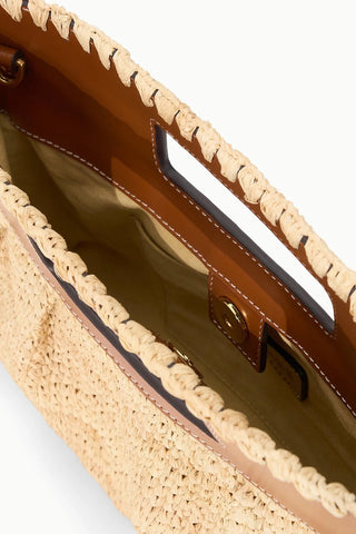 STAUD | LENA CLUTCH NATURAL TAN