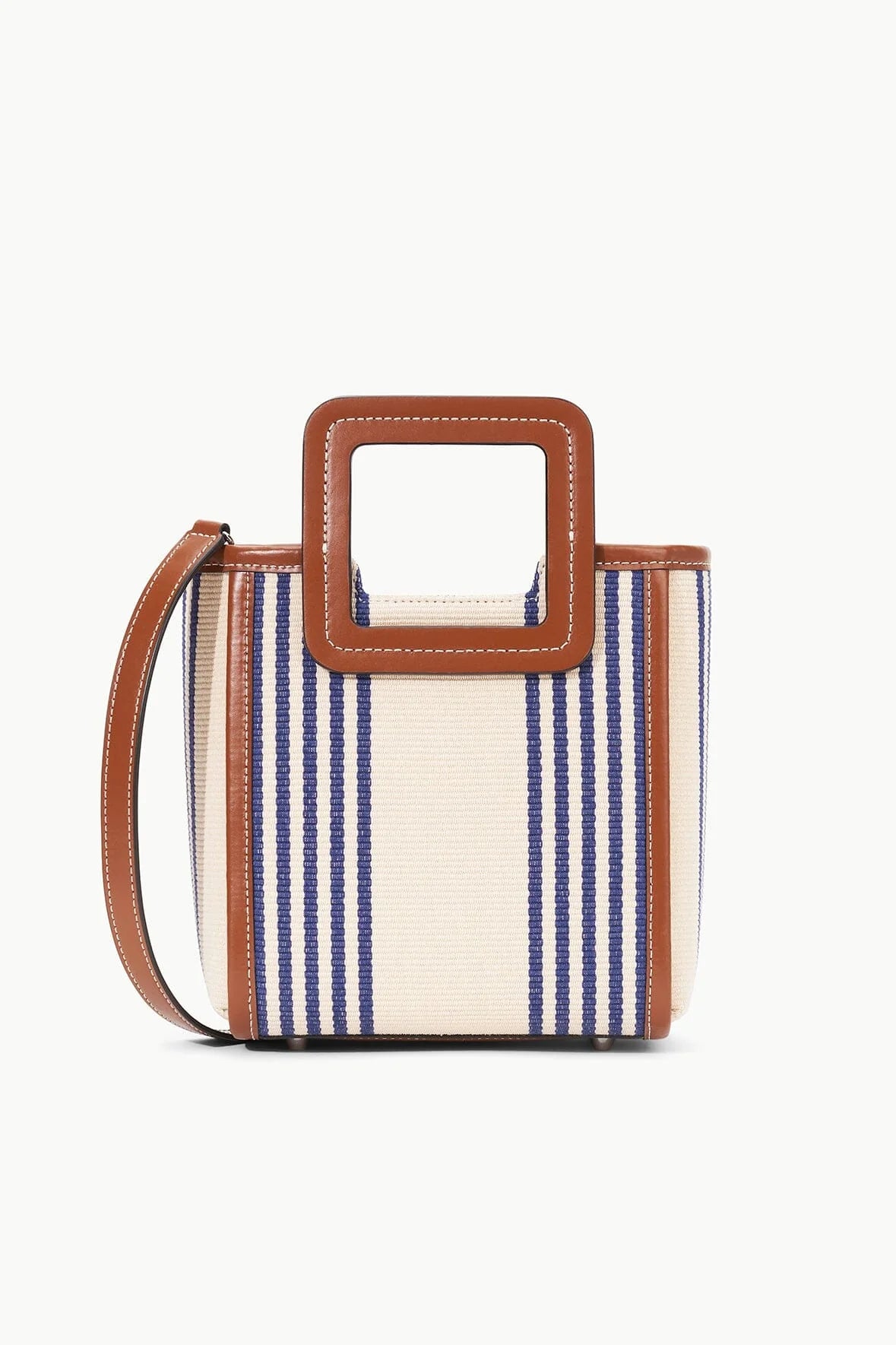 STAUD MINI SHIRLEY BAG MARINE BAYADERE STRIPE ROVE