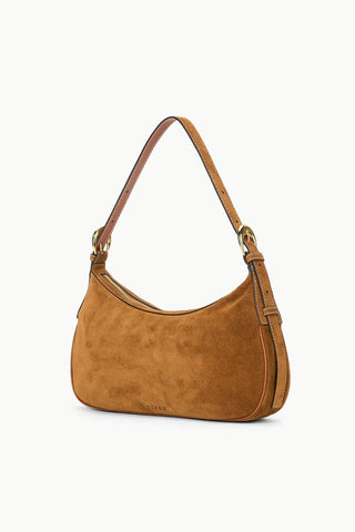 PINE SHOULDER BAG - TAN SUEDE