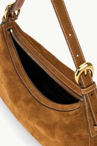 PINE SHOULDER BAG - TAN SUEDE