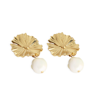 BY ALONA | AMARY PEARL EARRINGS - GOLD