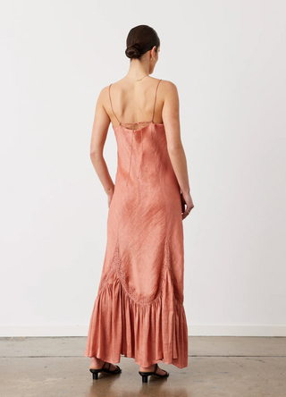 JOSLIN | CLAUDETTE SILK LINEN MAXI DRESS