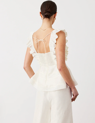 JOSLIN | BECCA SILK LINEN TOP