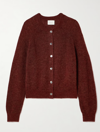 DÔEN | PETRA CARDIGAN - BORDEAUX