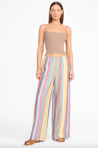 STAUD | BONFIRE PANT - MARKET STRIPE