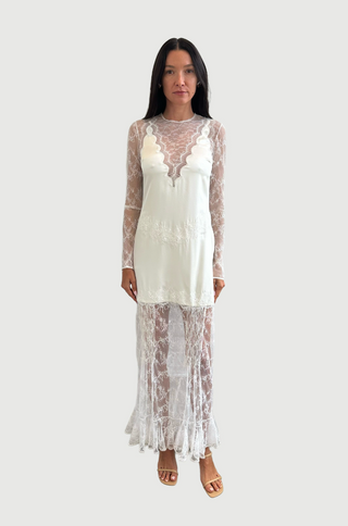 ALICIA LACE MIDI DRESS