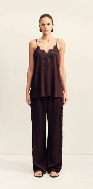 SIMONA LACE CAMI - ESPRESSO