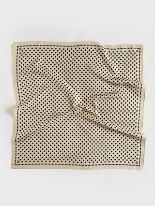 POLKA DOT SCARF - SAND