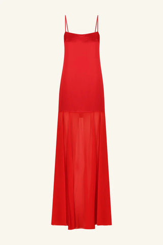 SHONA JOY | MORAYA DROPPED WAIST MAXI DRESS - CHILI