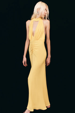 SHONA JOY | PIERCE HALTER NECK MAXI DRESS