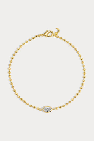 MINI CLEO OVAL BRACELET - GOLD