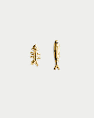 SARDINE AND FISHBONE EARRINGS